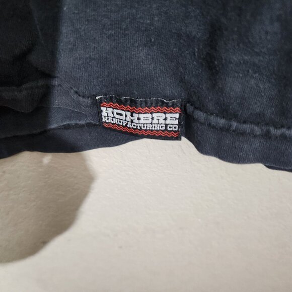 Hombre Manufacturing Co T-Shirt Zigzag Bold H Graphic Design XL Black - Picture 2 of 9